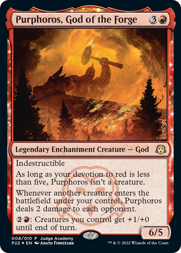 Purphoros, God of the Forge [Judge Gift Cards 2022]
