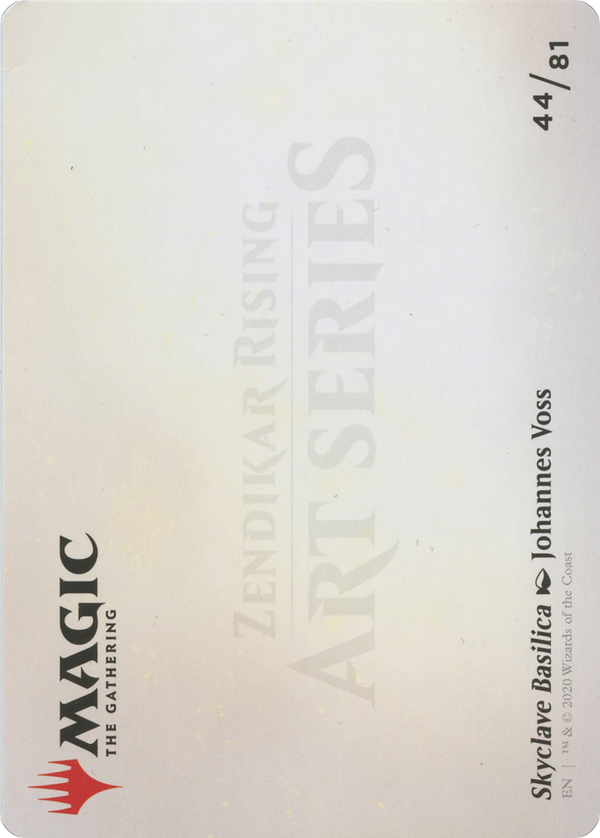 Skyclave Basilica // Skyclave Basilica (AZNR-044) - Zendikar Rising Art Series (Borderless) Foil