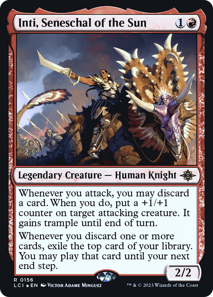 Inti, Seneschal of the Sun [The Lost Caverns of Ixalan Prerelease Cards]
