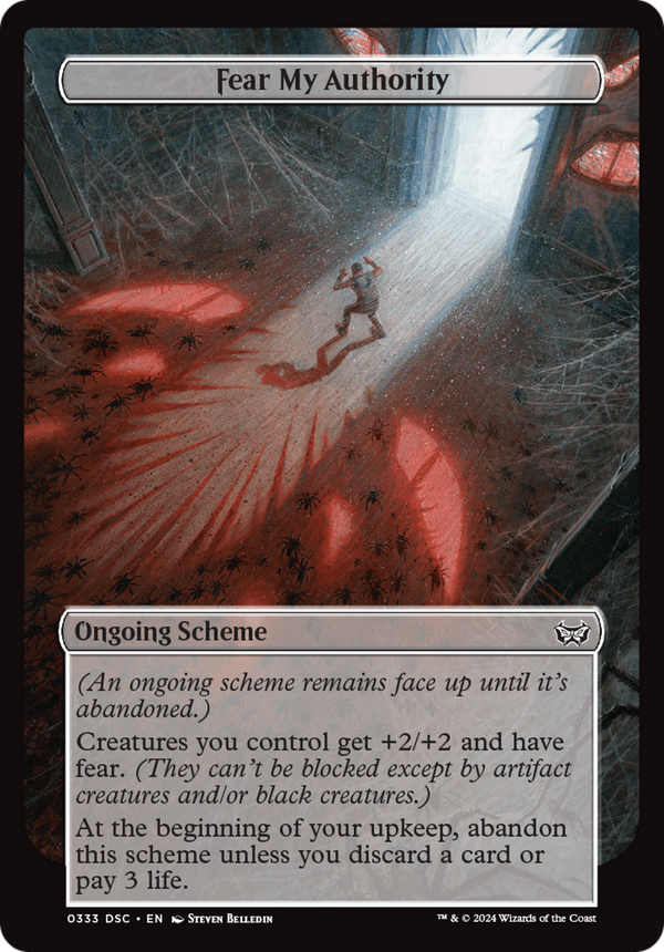 Fear My Authoirty (Full Art) [Duskmourn: Archenemy]