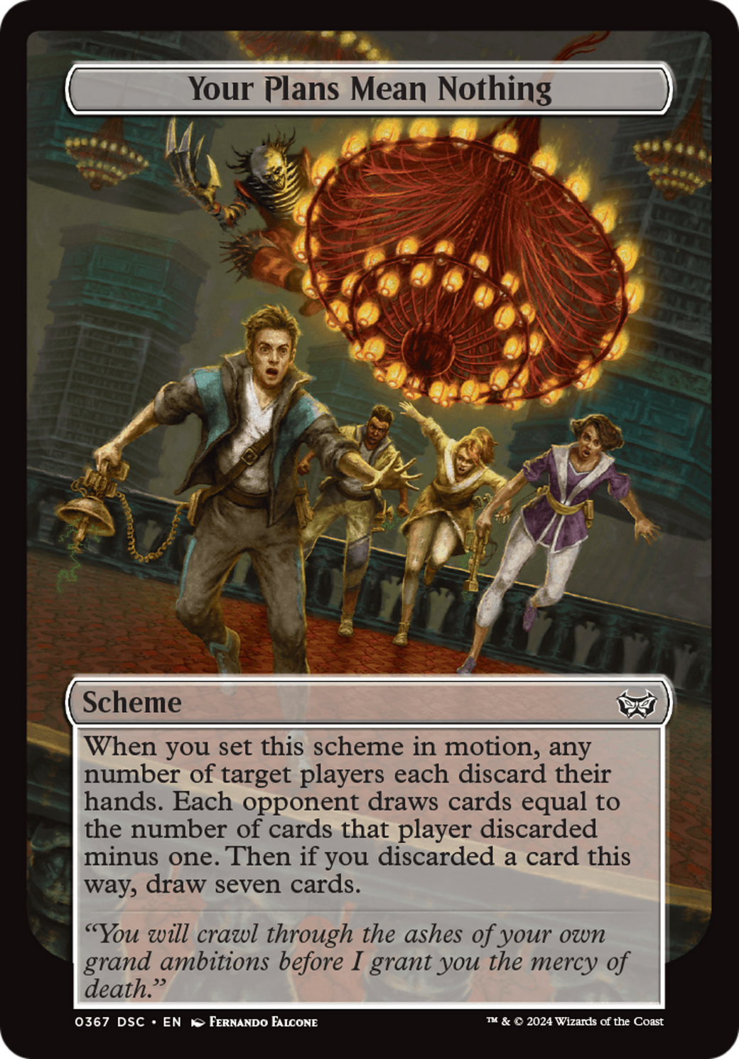 Your Plans Mean Nothing (Full Art) [Duskmourn: Archenemy]