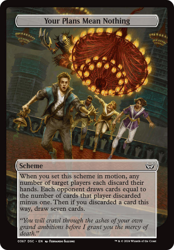 Your Plans Mean Nothing (Full Art) [Duskmourn: Archenemy]
