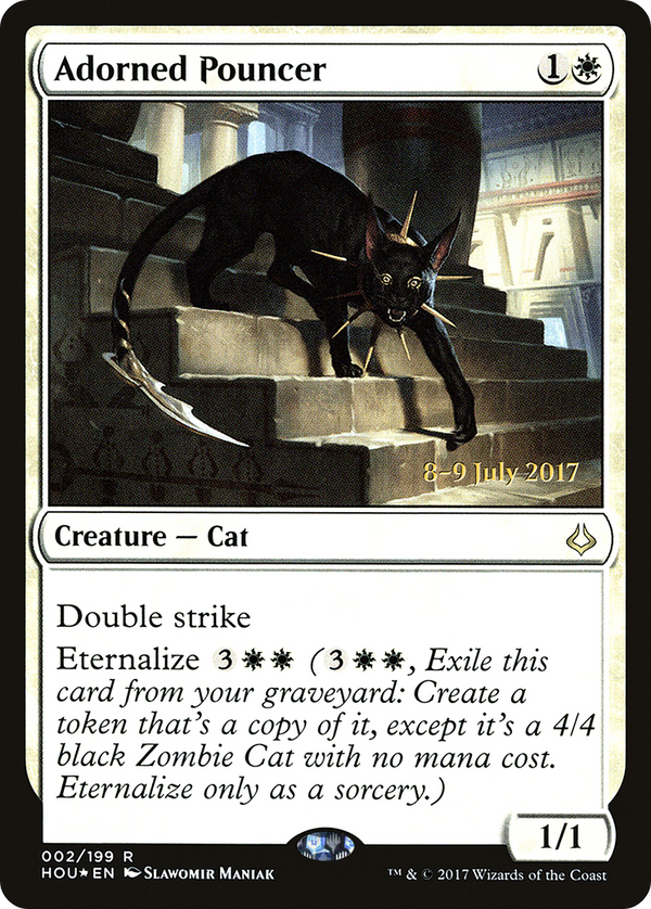 Adorned Pouncer [Hour of Devastation Prerelease Promos]