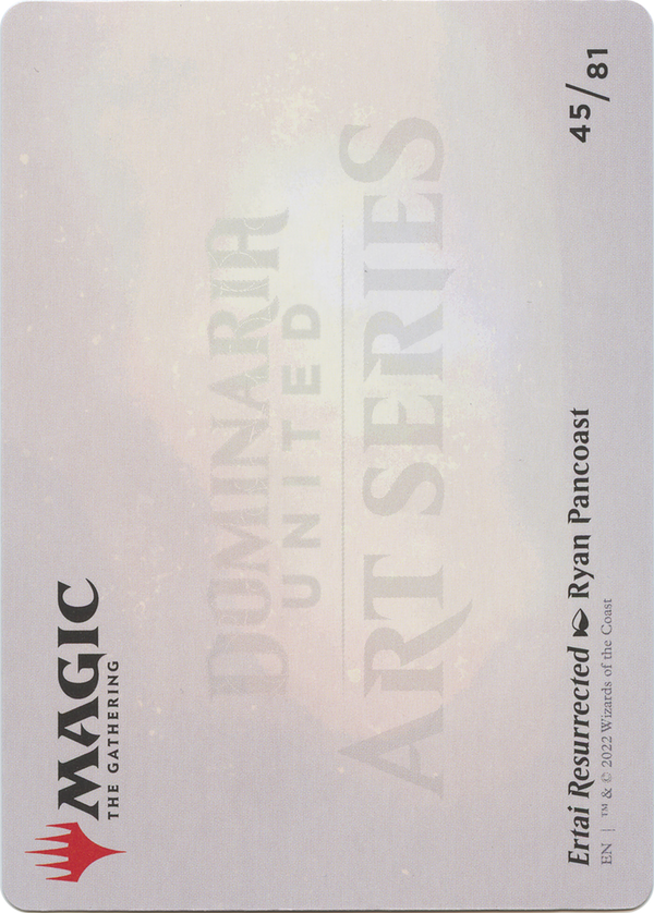 Ertai Resurrected // Ertai Resurrected (ADMU-045) - Dominaria United Art Series (Borderless)