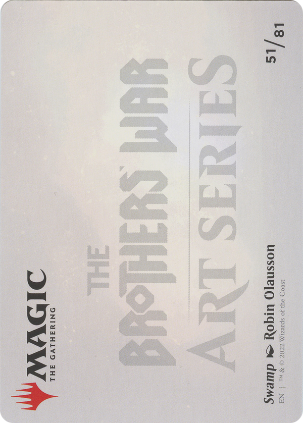 Swamp // Swamp (ABRO-051) - The Brothers' War Art Series (Borderless)