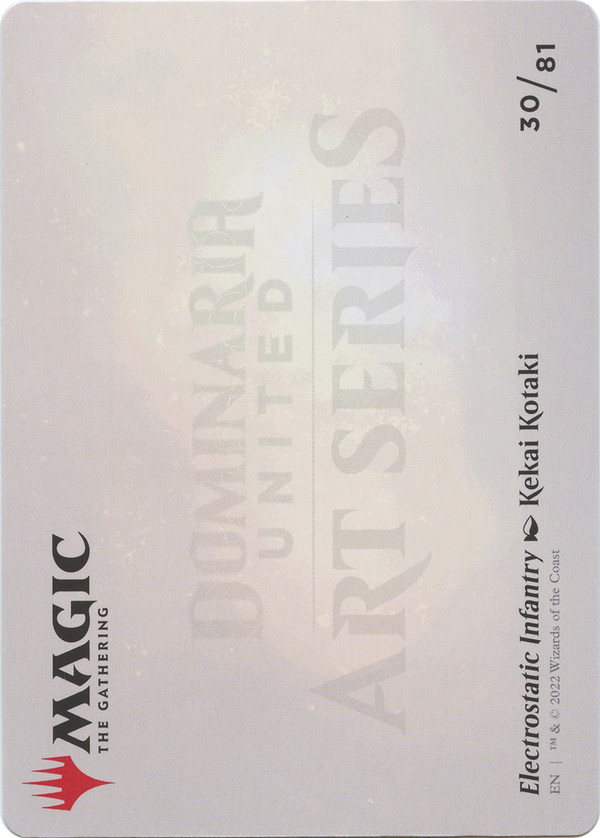 Electrostatic Infantry // Electrostatic Infantry (ADMU-030) - Dominaria United Art Series (Borderless) Foil