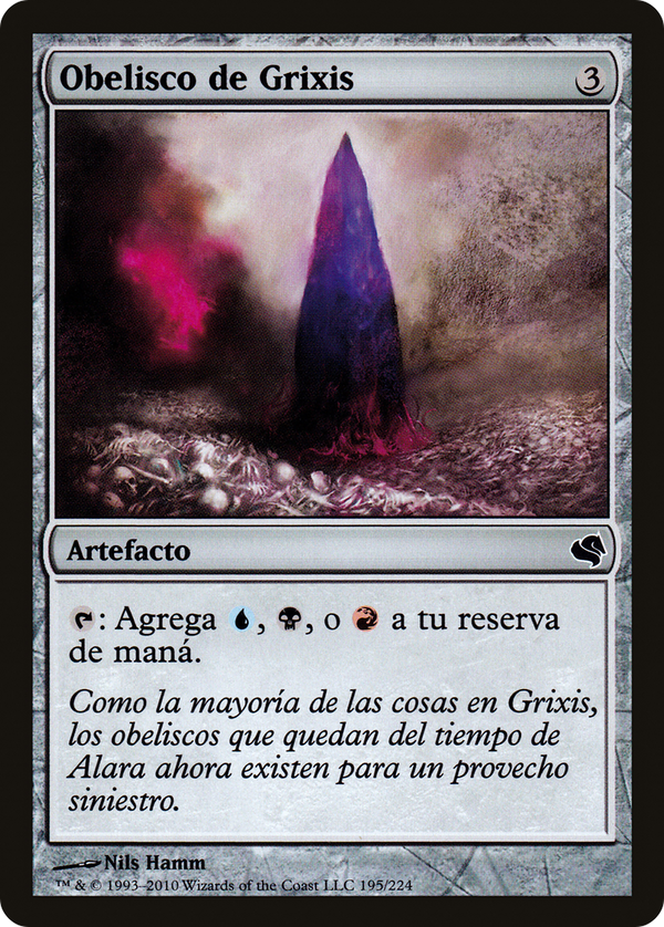 Obelisk of Grixis (Spanish) - "Obelisco de Grixis" (PS11-195) - Salvat 2011