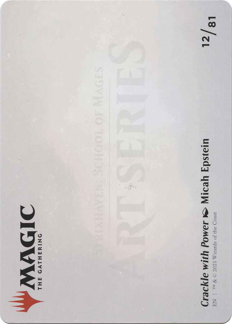 Crackle with Power // Crackle with Power (ASTX-012) - Strixhaven Art Series (Borderless) Foil