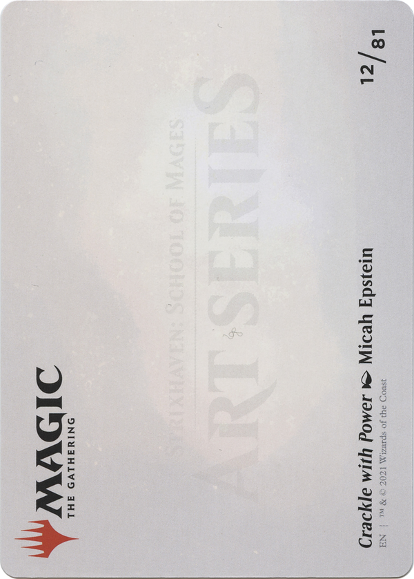 Crackle with Power // Crackle with Power (ASTX-012) - Strixhaven Art Series (Borderless) Foil