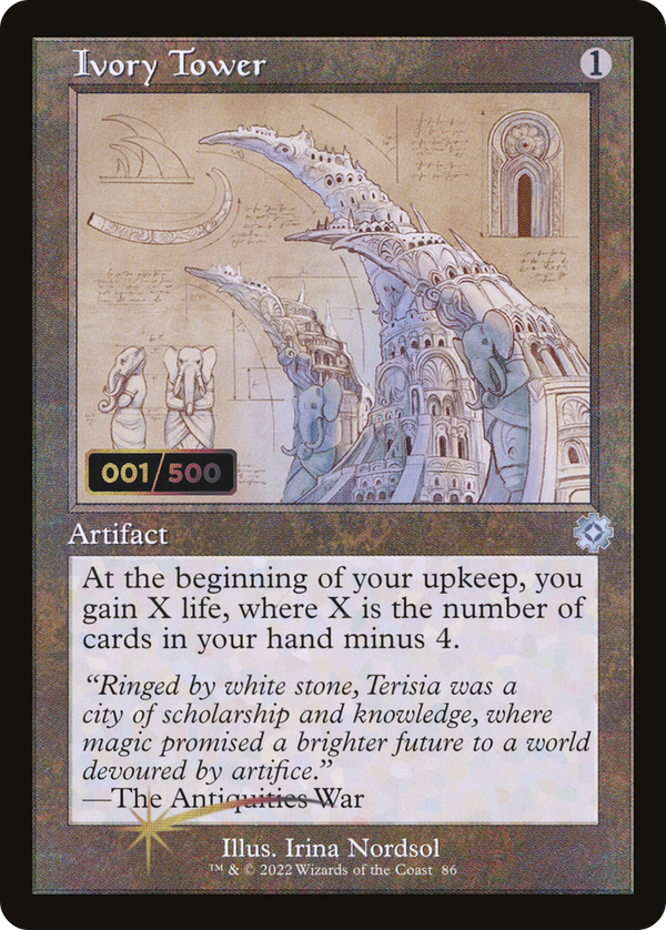Ivory Tower (Retro Schematic) (Serialized) [The Brothers' War Retro Artifacts]