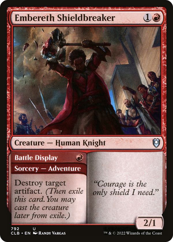 Embereth Shieldbreaker // Battle Display [Commander Legends: Battle for Baldur's Gate]