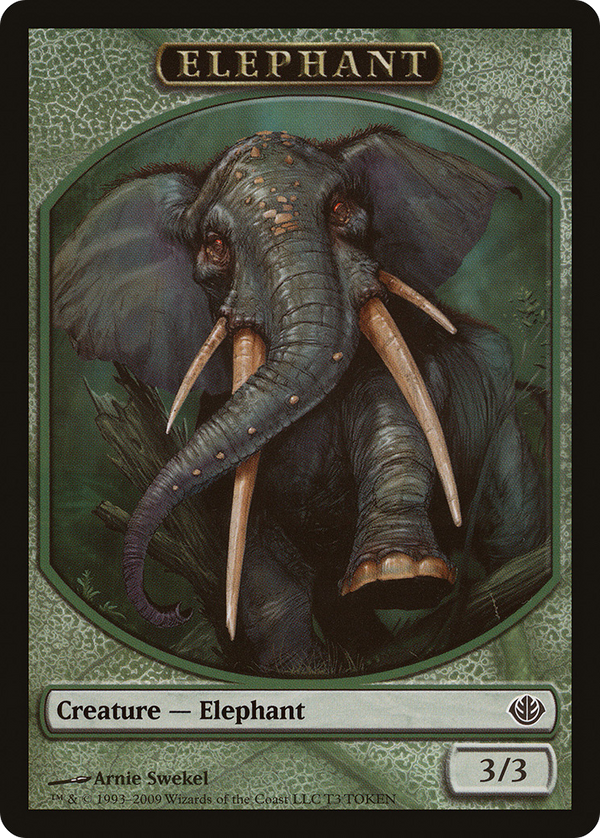 Elephant Token [Duel Decks: Garruk vs. Liliana Tokens]