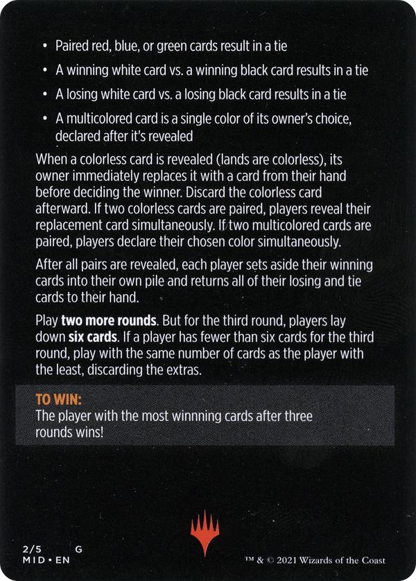Day Vs. Night // Day vs. Night (cont'd) (MMID-002) - Innistrad: Midnight Hunt Minigames Foil