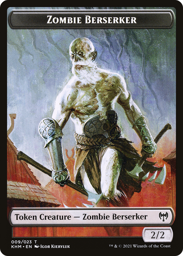 Zombie Berserker (TKHM-009) - Kaldheim Tokens Foil