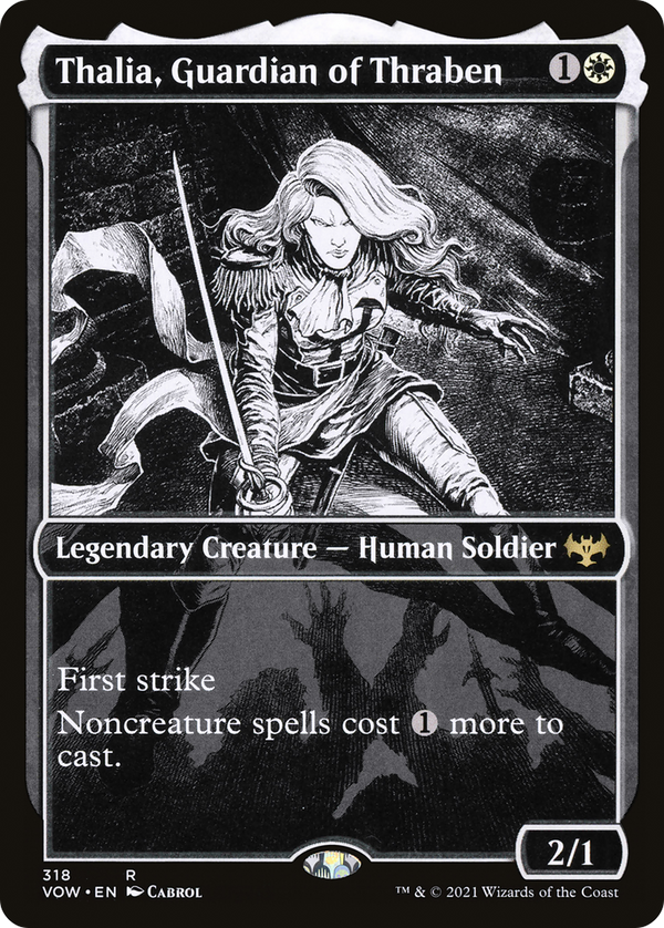 Thalia, Guardian of Thraben (Showcase Eternal Night) [Innistrad: Crimson Vow]