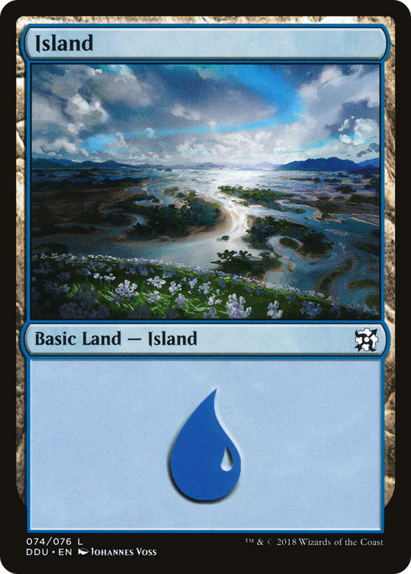 Island (74) [Duel Decks: Elves vs. Inventors]