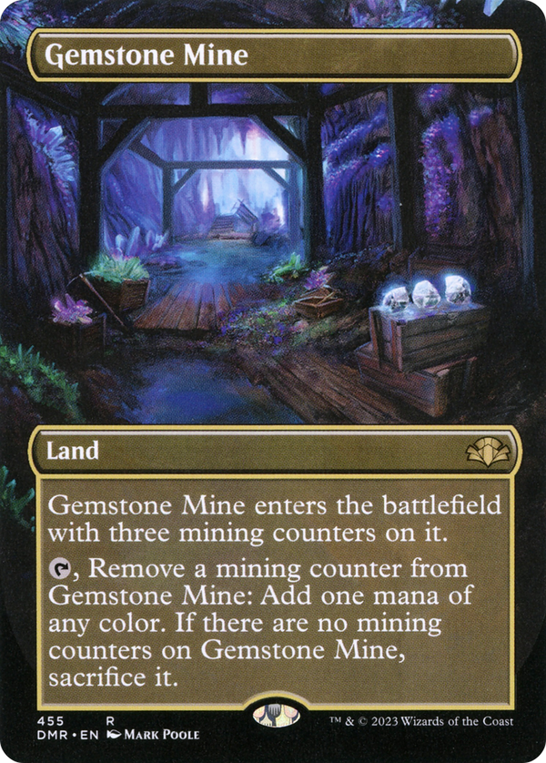 Gemstone Mine (Borderless Alternate Art) [Dominaria Remastered]