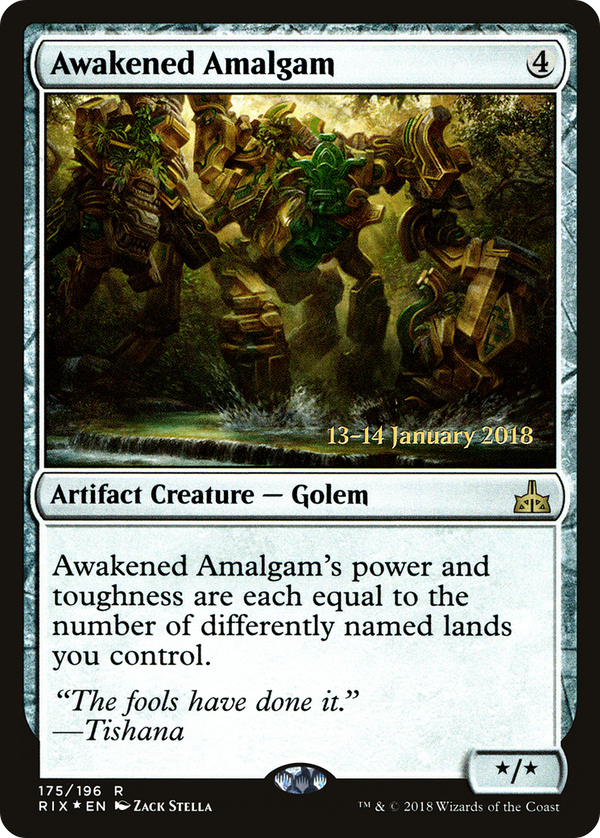 Awakened Amalgam [Rivals of Ixalan Prerelease Promos]