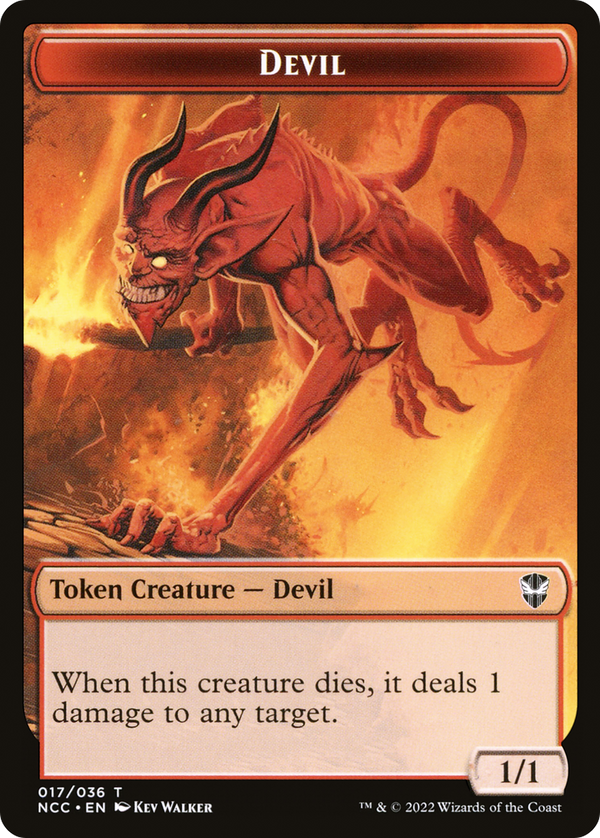 Devil (TNCC-017) - New Capenna Commander Tokens Foil