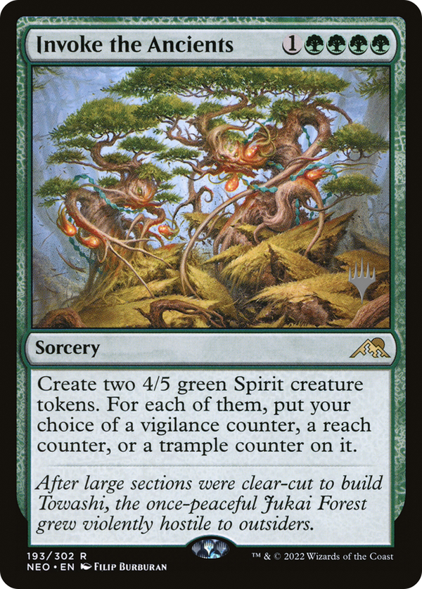 Invoke the Ancients (Promo Pack) [Kamigawa: Neon Dynasty Promos]