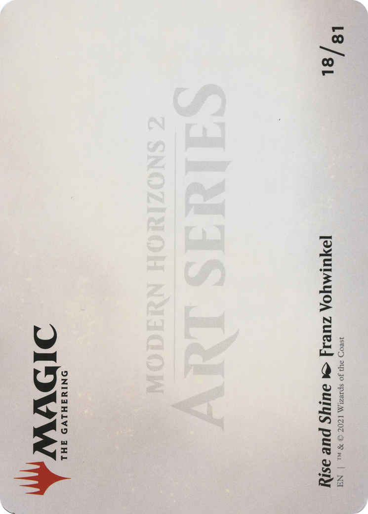 Rise and Shine // Rise and Shine (AMH2-018) - Modern Horizons 2 Art Series (Borderless) Foil