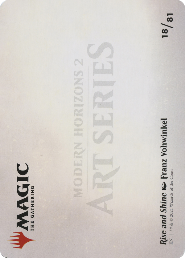 Rise and Shine // Rise and Shine (AMH2-018) - Modern Horizons 2 Art Series (Borderless) Foil
