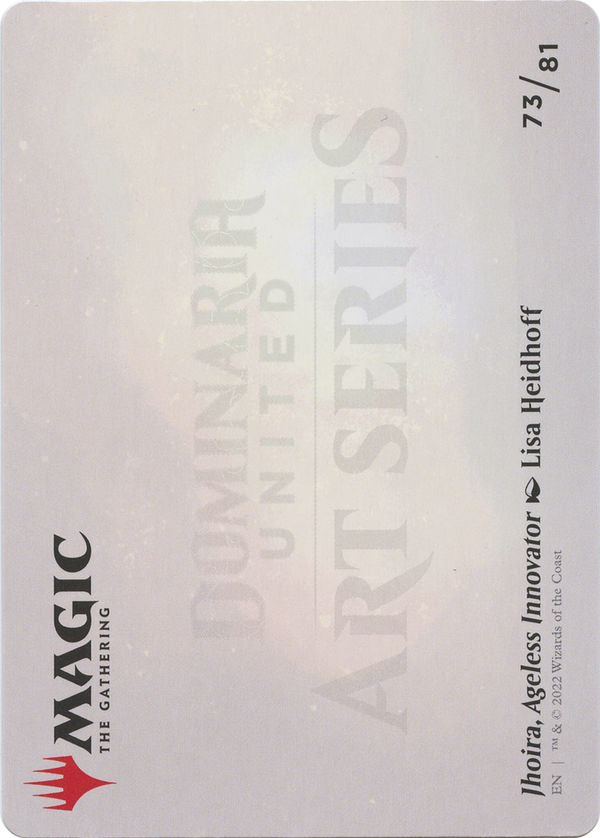 Jhoira, Ageless Innovator // Jhoira, Ageless Innovator (ADMU-073) - Dominaria United Art Series (Borderless) Foil