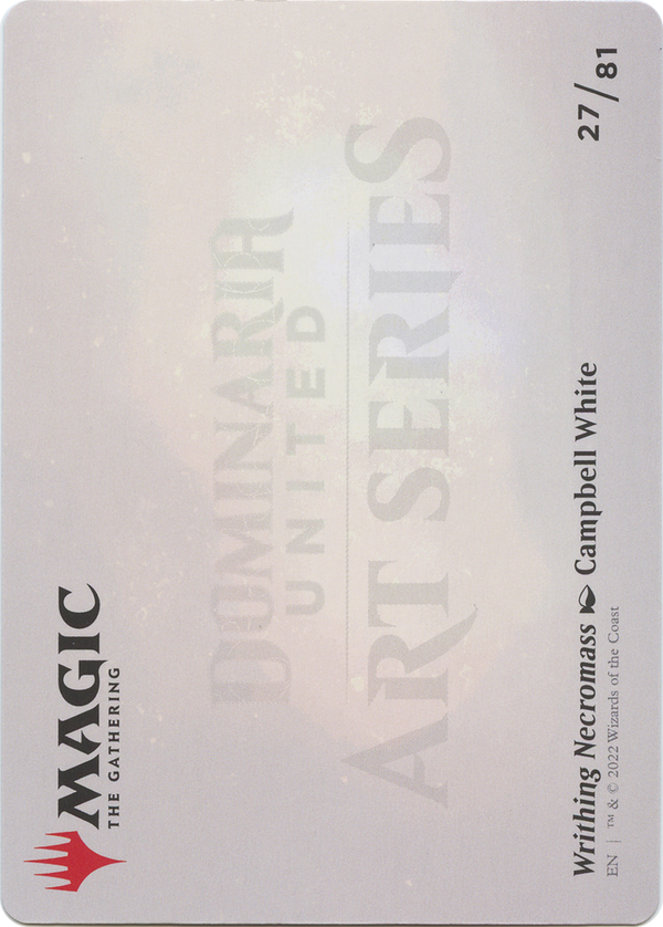 Writhing Necromass // Writhing Necromass (ADMU-027) - Dominaria United Art Series (Borderless) Foil