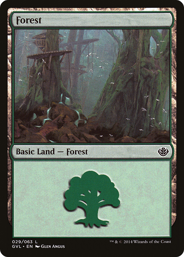 Forest (29) (Garruk vs. Liliana) [Duel Decks Anthology]