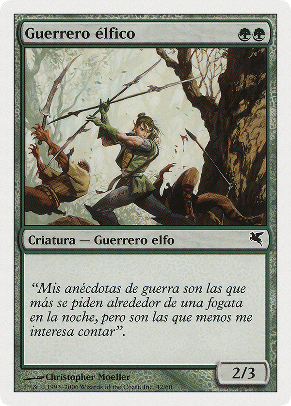 Elvish Warrior (Spanish) - "Guerrero elfico" (B42) (PSAL-B42) - Salvat 2005