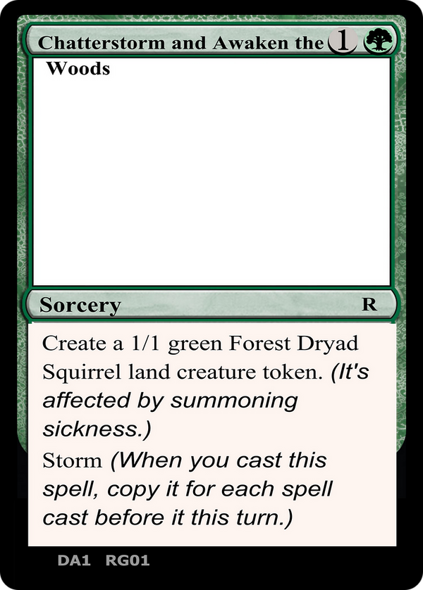 Chatterstorm and Awaken the Woods (UNK-RG01A) - Unknown Event