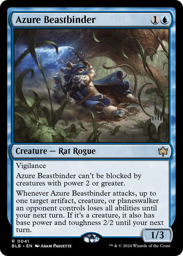 Azure Beastbinder (Promo Pack) [Bloomburrow Promos]