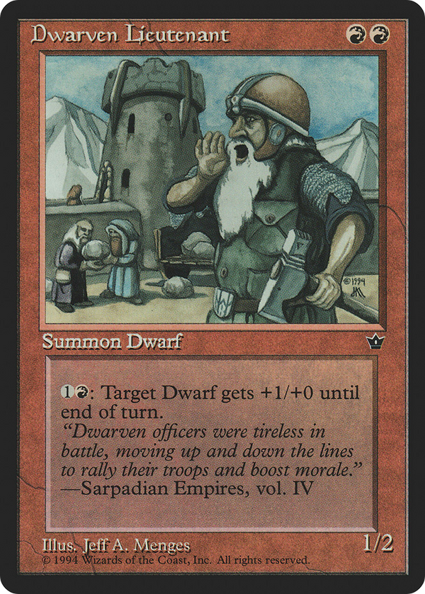 Dwarven Lieutenant [Fallen Empires]