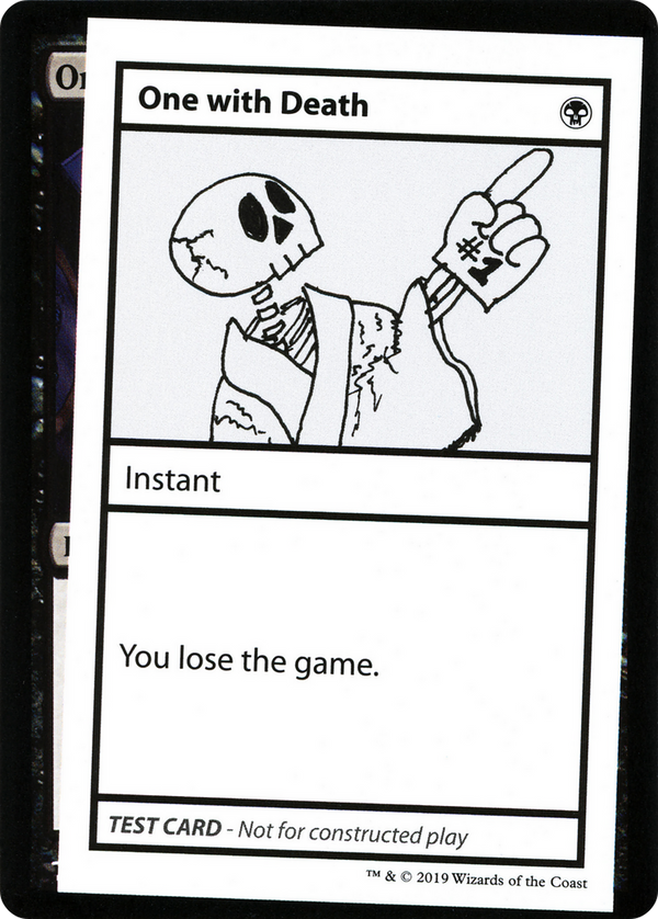 One with Death (2021 Edition) [Mystery Booster Playtest Cards]