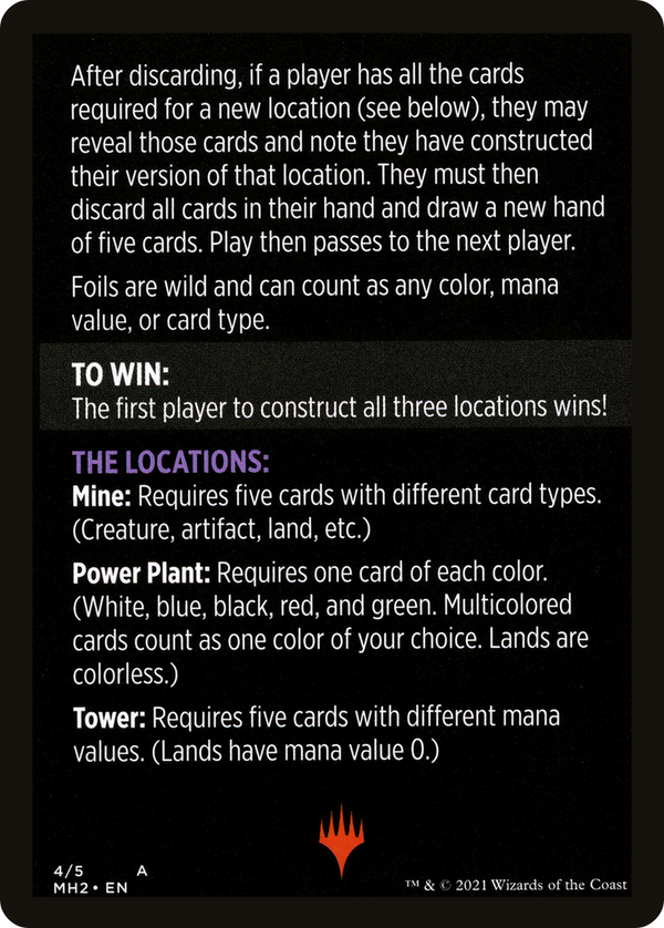 Urza's Blueprints (minigame) // Urza's Blueprints (cont'd) (MMH2-004) - Modern Horizons 2 Minigames Foil