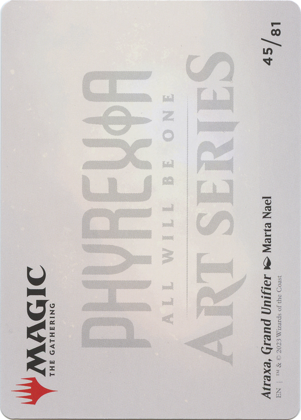 Atraxa, Grand Unifier // Atraxa, Grand Unifier (AONE-045) - Phyrexia: All Will Be One Art Series (Borderless) Foil