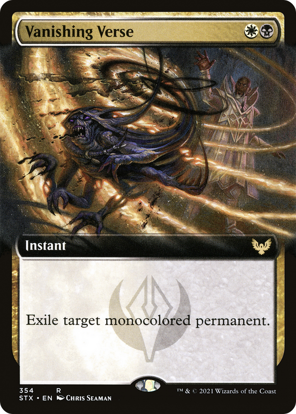 Vanishing Verse (Extended Art) [Strixhaven: School of Mages]