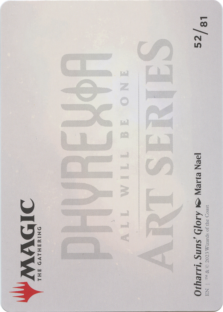 Otharri, Suns' Glory // Otharri, Suns' Glory (AONE-052) - Phyrexia: All Will Be One Art Series (Borderless) Foil
