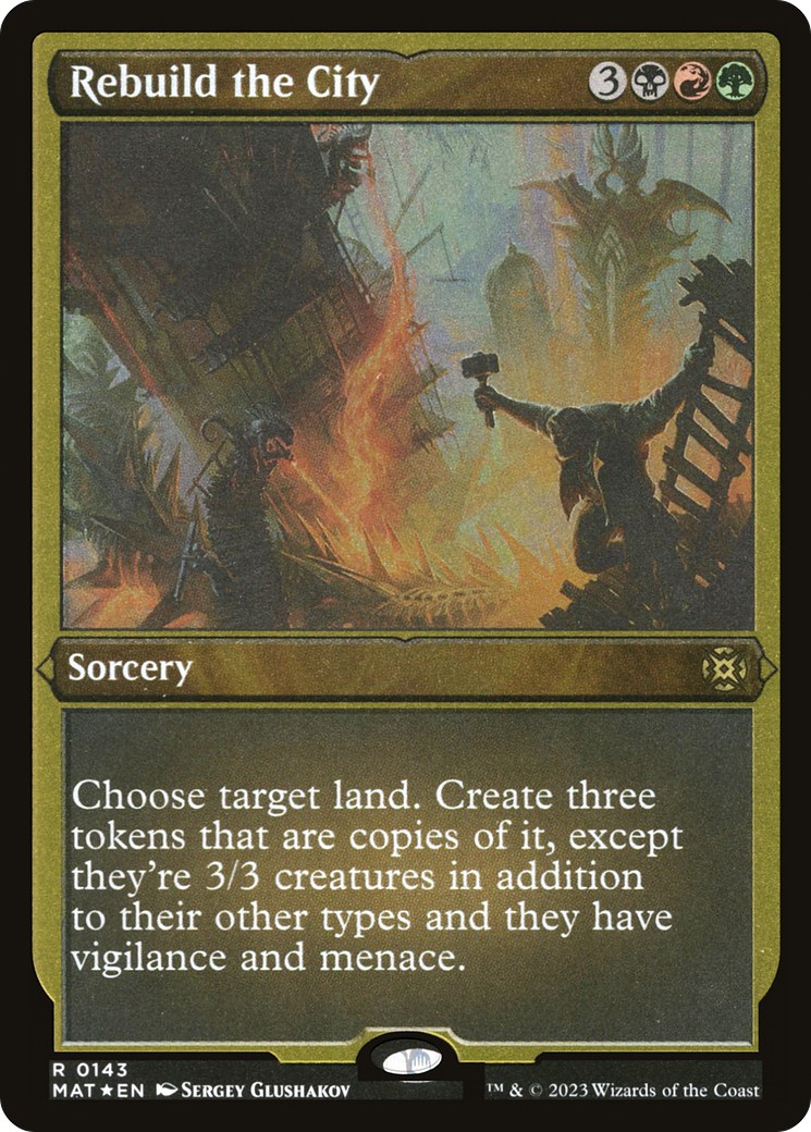Rebuild the City (Foil Etched) [March of the Machine: The Aftermath]