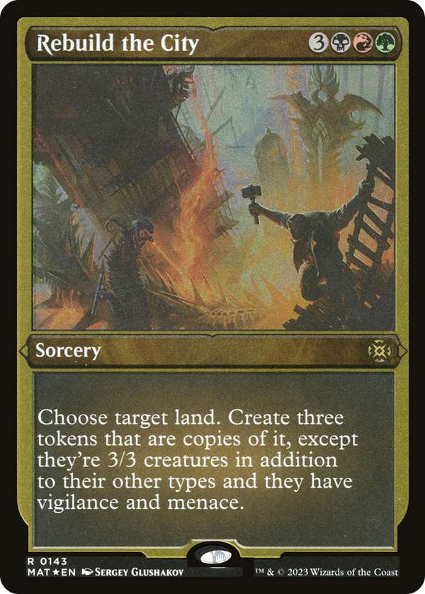 Rebuild the City (Foil Etched) [March of the Machine: The Aftermath]