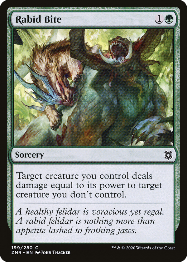Rabid Bite [Zendikar Rising]