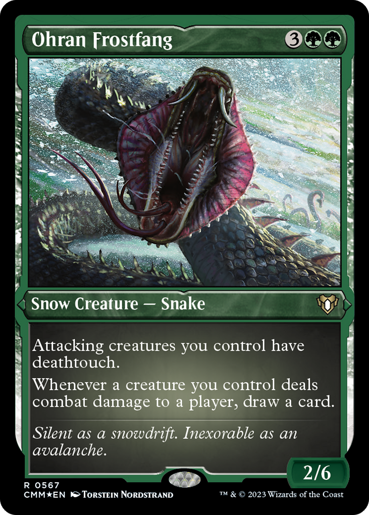 Ohran Frostfang (Foil Etched) [Commander Masters]