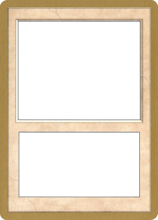 2002 World Championship Blank Card [World Championship Decks 2002]