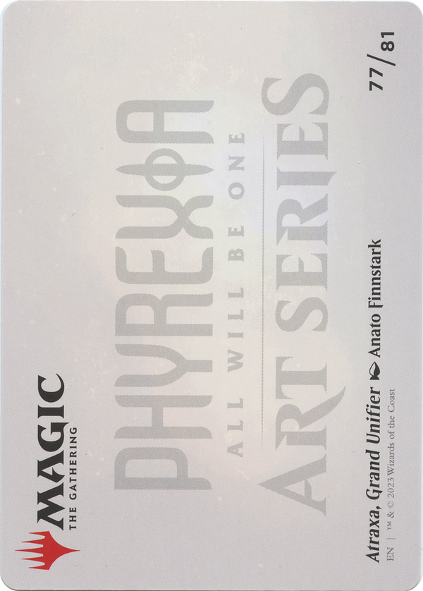 Atraxa, Grand Unifier // Atraxa, Grand Unifier (AONE-077) - Phyrexia: All Will Be One Art Series (Borderless) Foil