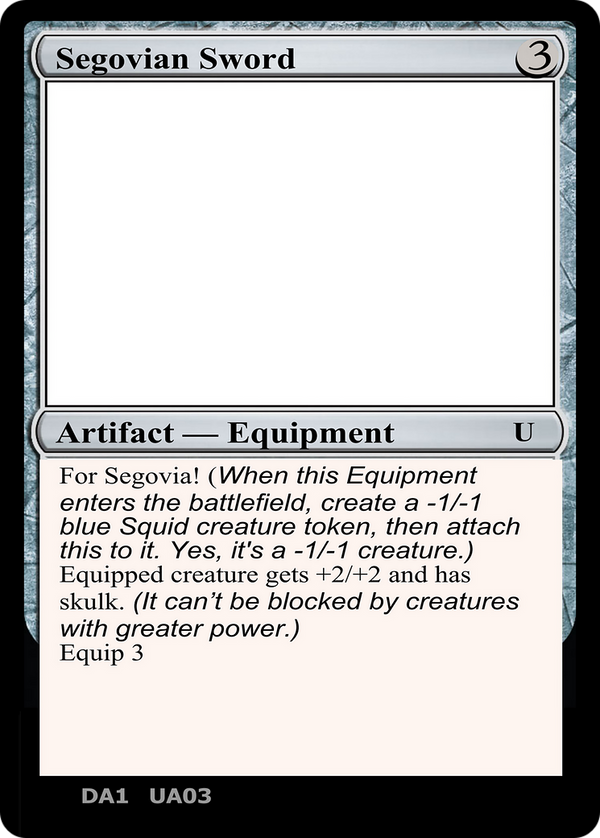 Segovian Sword (UNK-UA03E) - Unknown Event