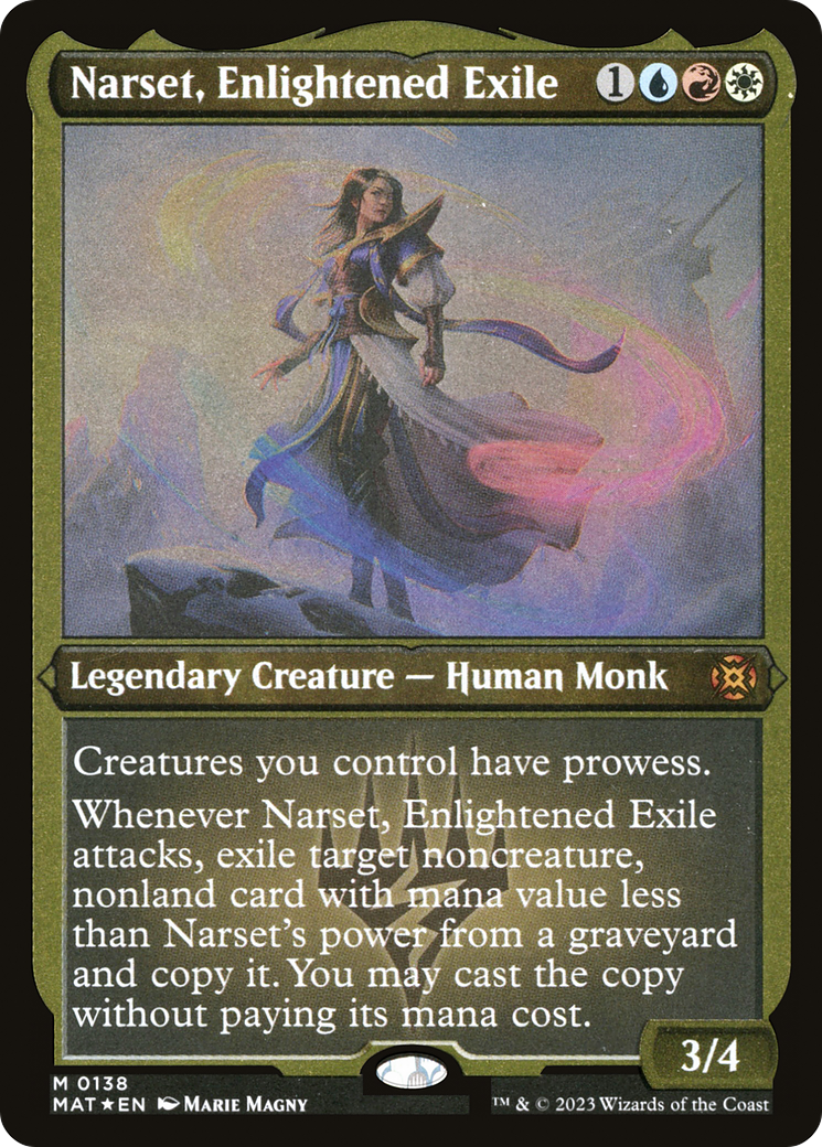 Narset, Enlightened Exile (Foil Etched) [March of the Machine: The Aftermath]