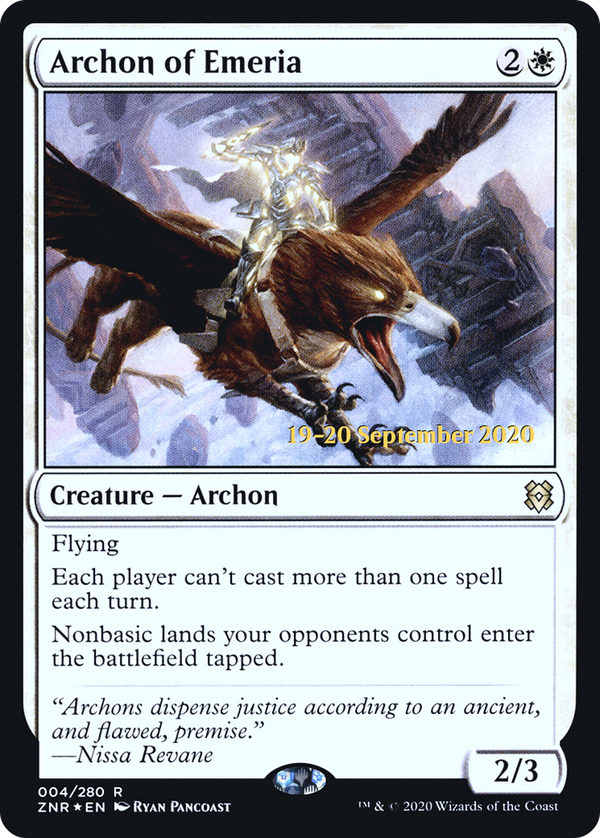 Archon of Emeria [Zendikar Rising Prerelease Promos]