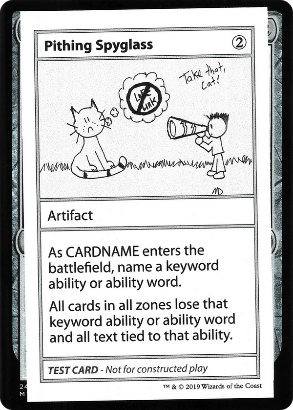 Pithing Spyglass (2021 Edition) [Mystery Booster Playtest Cards]