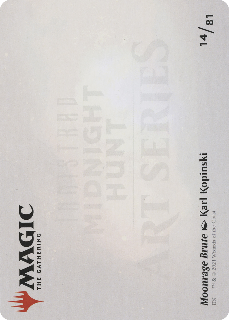 Moonrage Brute // Moonrage Brute (AMID-014) - Midnight Hunt Art Series (Borderless) Foil