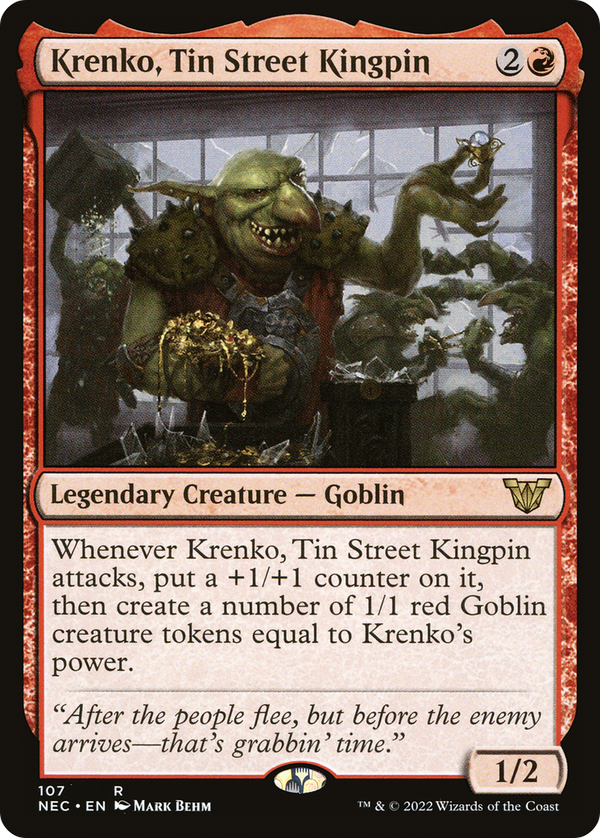 Krenko, Tin Street Kingpin [Kamigawa: Neon Dynasty Commander]